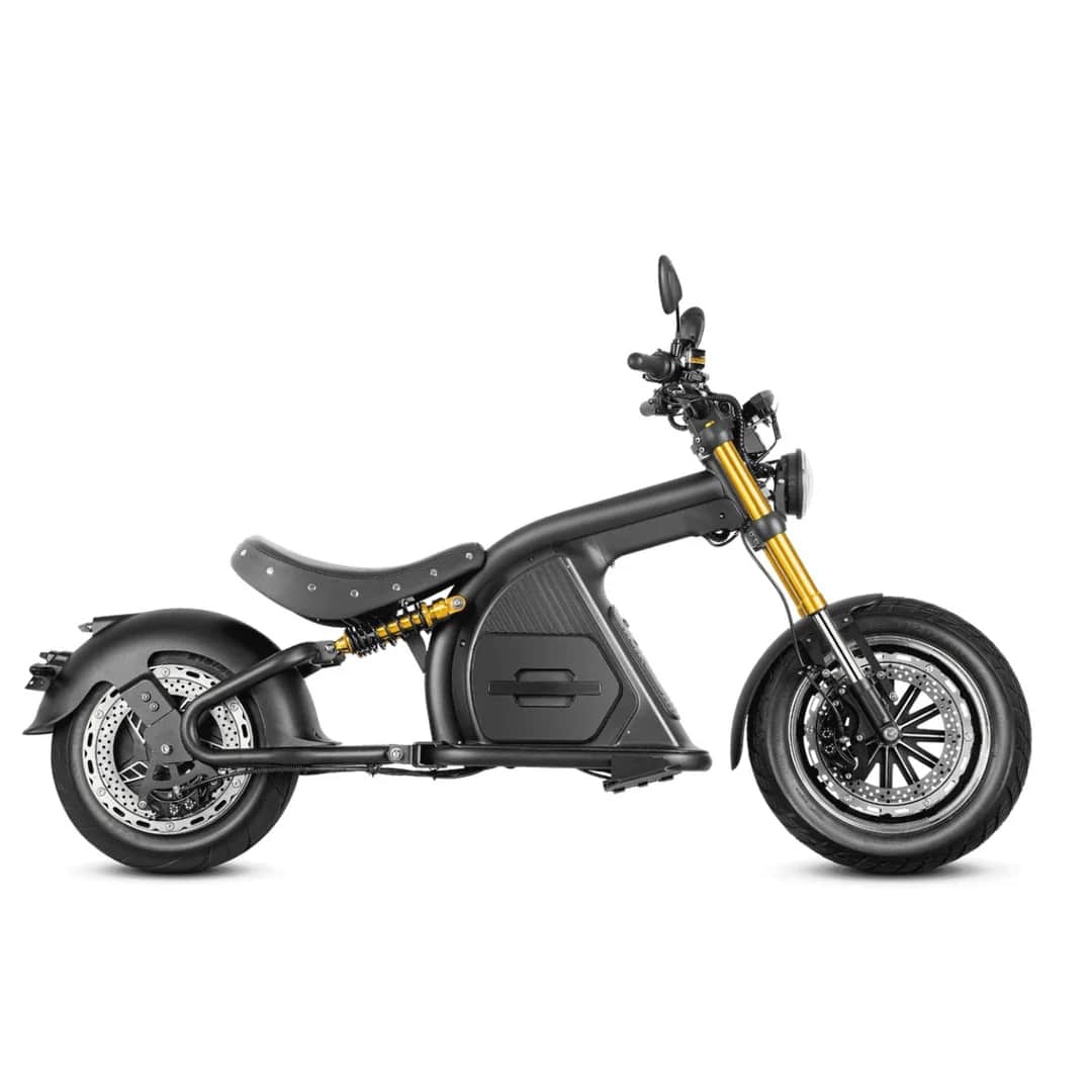 Chopper City 黒 China Warehouse 60V Chopper Electric Citycoco Scooter