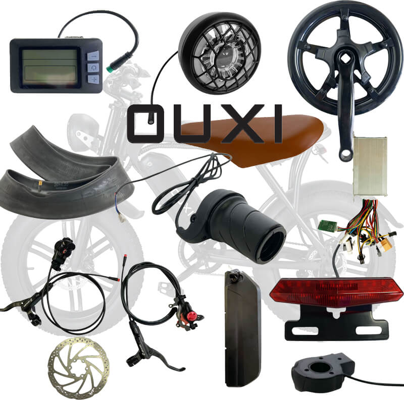 Electric fashion bicycle parts for