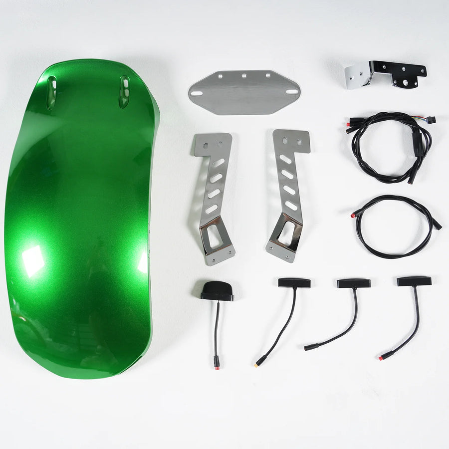 mangosteen scooter rear fender module assembled