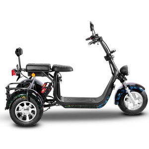 EEC Approved trike citycoco 2000w with Delivery Basket free shipping free tax to door - Fanco Electric Scooter manufacturer