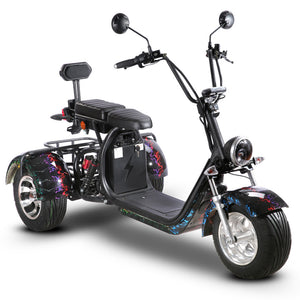 EEC Approved trike citycoco 2000w with Delivery Basket free shipping free tax to door - Fanco Electric Scooter manufacturer