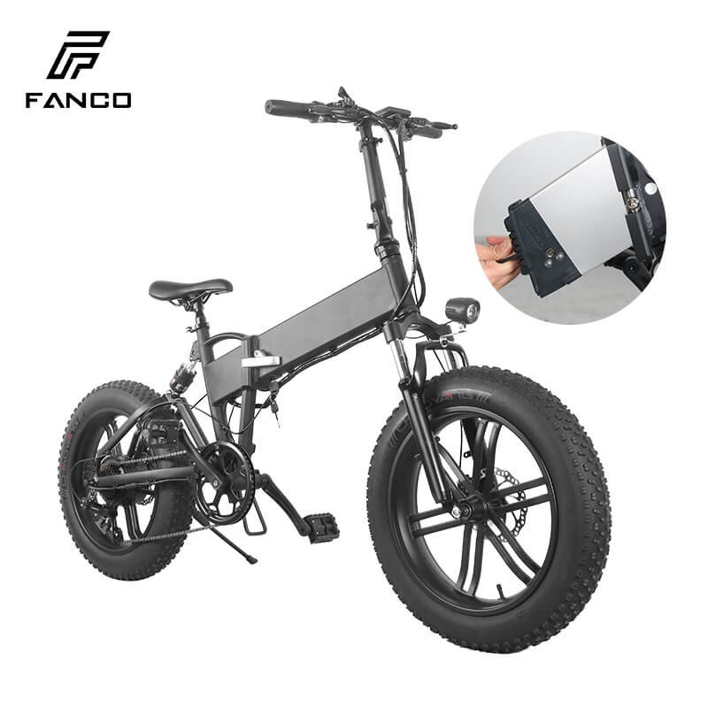 Electric mountain bike 20 inch 500W front and rear suspension
