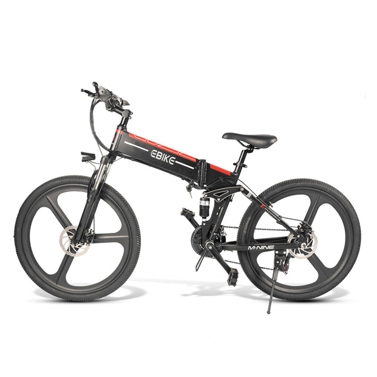 26 IN Electric Folding Mountain Bikes for Adults, 350W with 10AH Removable Battery