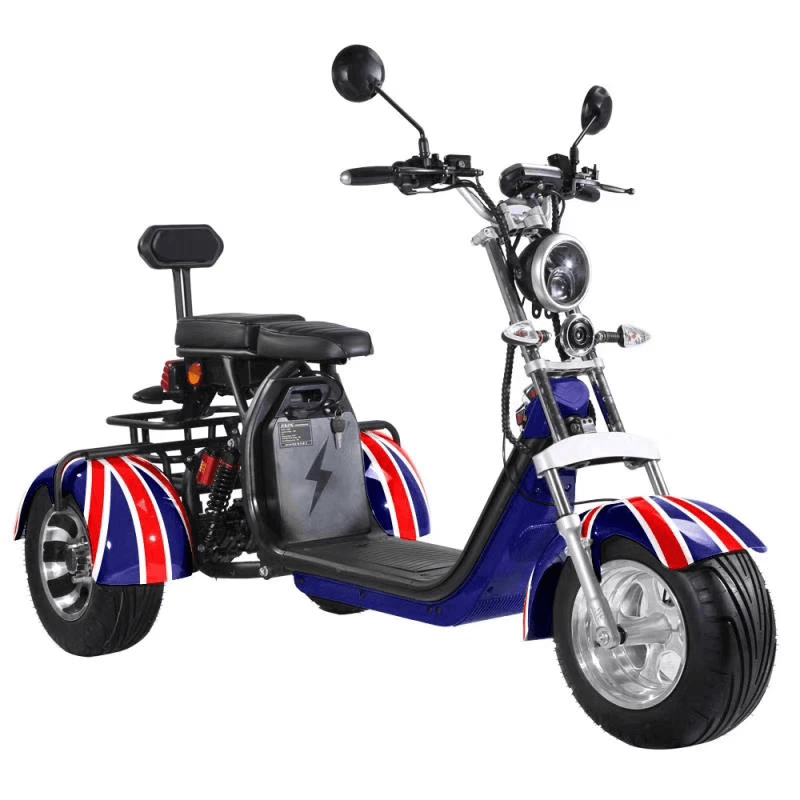 EEC COC Approved citycoco trike 3 Wheel Electric Cargo Scooter
