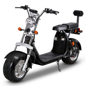 Electric moped scooter eec 1500 citycoco 45KM/H 40AH Battery 120KM Range free shipping and Tax - Fanco Electric Scooter manufacturer