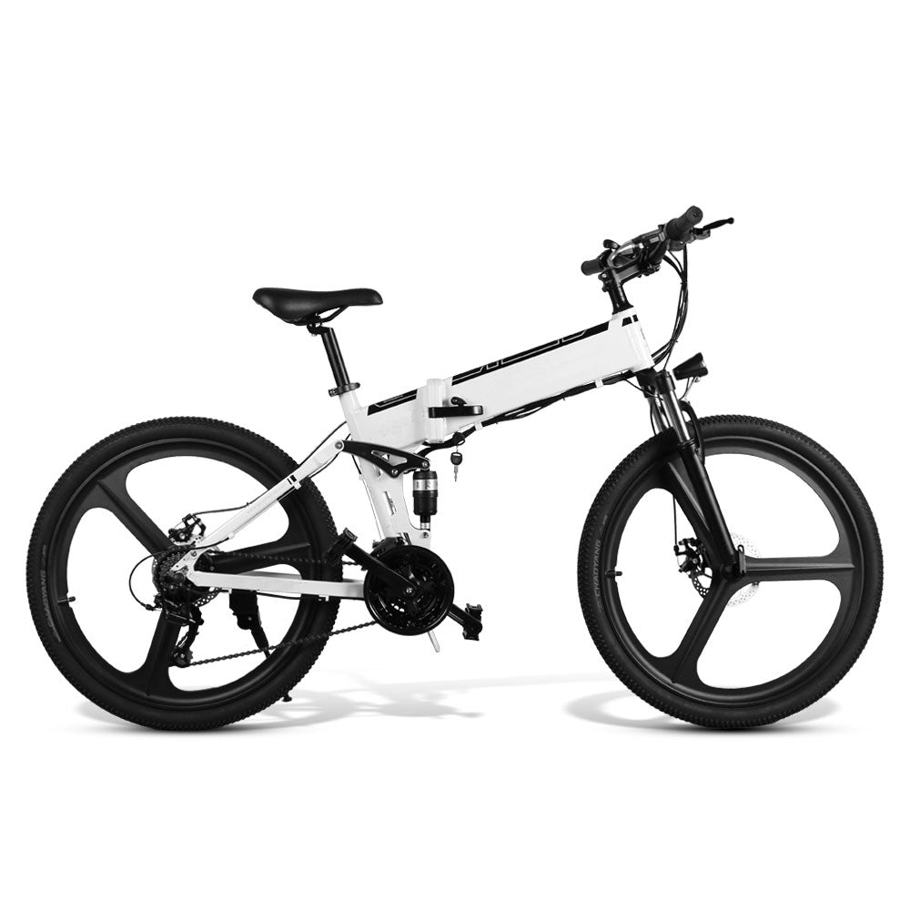 26 IN Electric Folding Mountain Bikes for Adults, 350W with 10AH Removable Battery 26 IN Electric Folding Mountain Bikes for Adults, 350W with 10AH Removable Battery