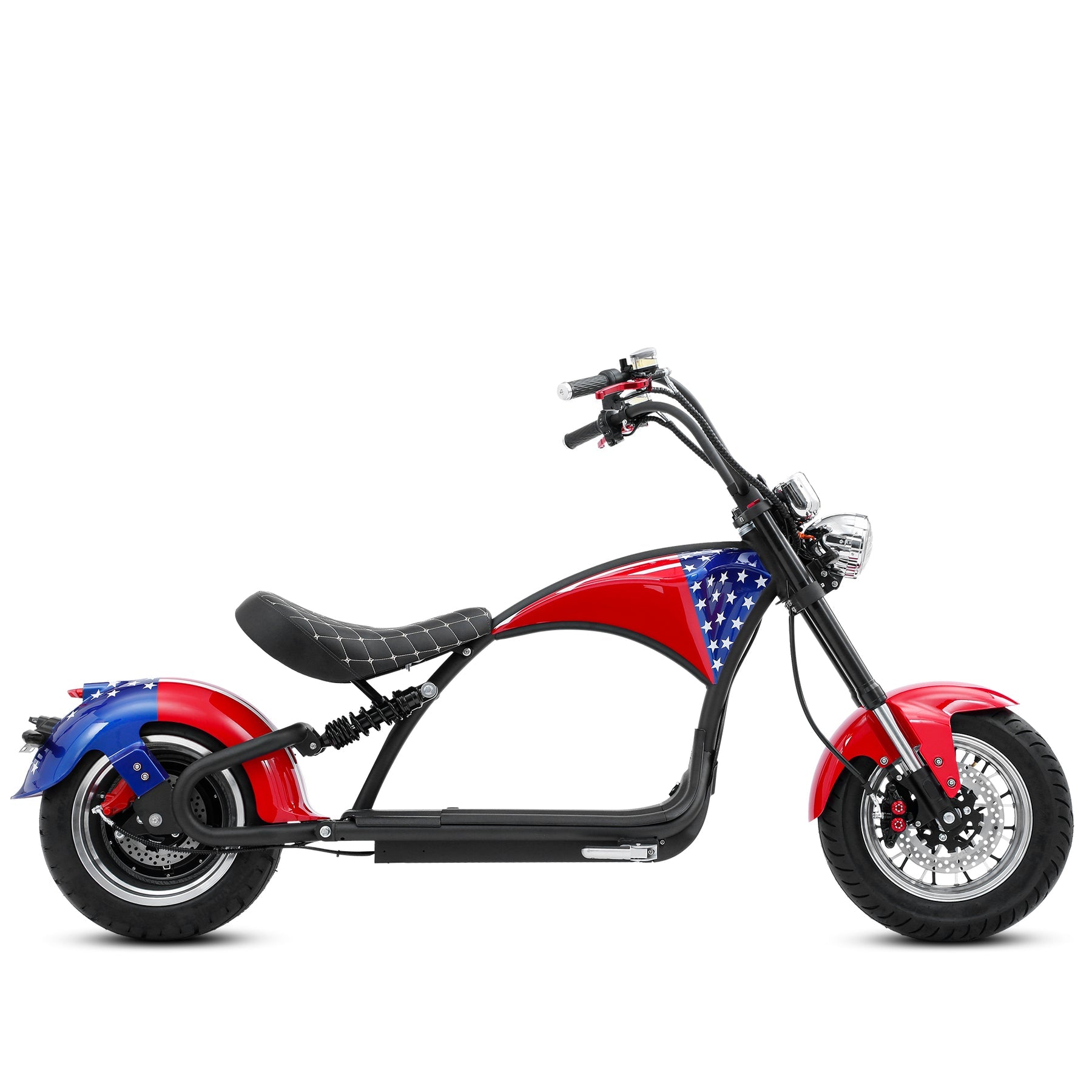 Mangosteen M1P chopper scooter kW 50 miles range fast ship from